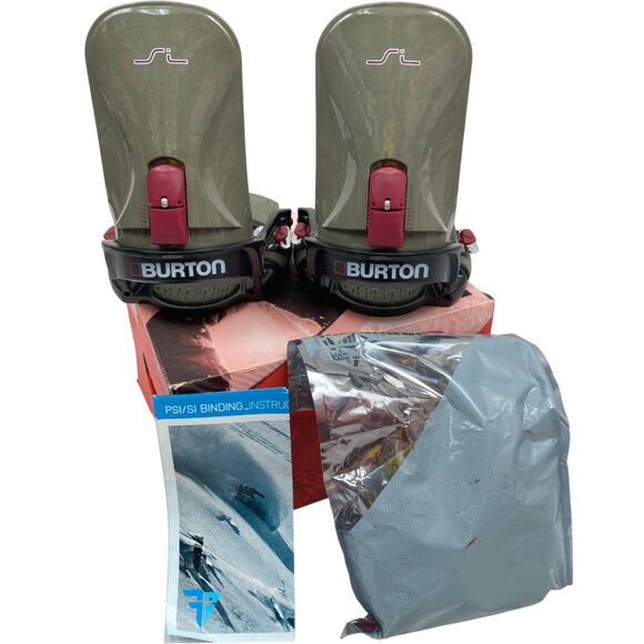 BRAND NEW BURTON CUSTOM SI STEP IN SNOWBOARD BINDINGS!  MEDIUM  SIZES 8 TO 10 - Picture 2 of 2